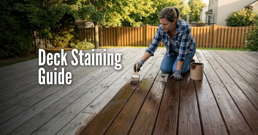 Deck Staining Guide: Prep, Application & Best Stains for 2026