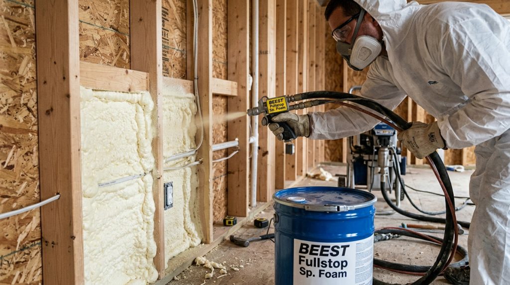 Spray foam is becoming more popular for DIYers 
