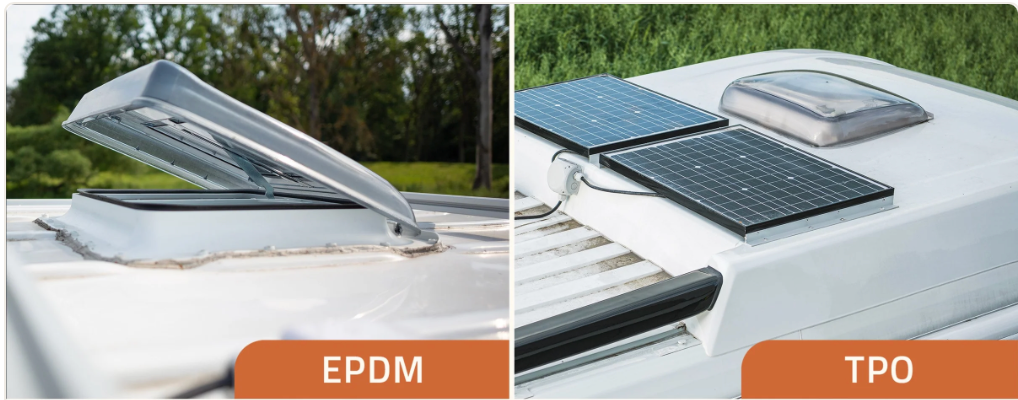 4 common types of RV roof materials